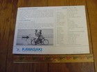  Vintage Original Kawasaki 100 D1 Motorcycle Brochure 1960 s