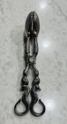Vintage Godinger Silver Plated Serving Tongs Seahorse   Clam Shell Nautical