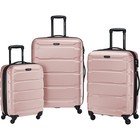 Samsonite Omni 3 Piece Hardside Luggage Spinner Set  20  24  28   Pink -   open