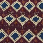 Eton Nwt 100  Silk Pocket Square In Red   Blue   Beige Geometric Print