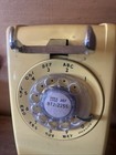 Vintage Western Electric Bell System Wall Mounted Rotary Telephone Parts Yellow