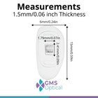 Gms Optical D Shape Screw-in Soft Silicone Eyeglass Nose Pads - Eyeglass Repa   
