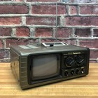 Vintage Panasonic Tr-515 5  Portable Black   White Crt Tube Tv  works  