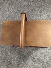 Vintage Wooden Accordion Sewing Box  Multiple Tiers  Fold Out Compartments 