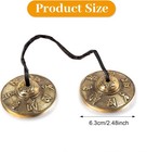Boao Tibetan Tingsha Cymbals Meditation Chime Bells With Tibetan Drawstring Clot