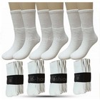 New Lot 3 12 Pairs Mens Sports Athletic Crew Socks Cotton Size 9-11 10-13 White