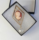 Phantom Of The Opera Pin brooch W stage Used Bead From Chandelier Unique