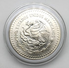1990 Mexican Libertad Uncirculated 1 Oz Silver Coin Very Rare Date Low Mintage