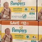 Pampers Baby Wipes 896 Count Case Sensitive Fragrance Free  16x56ct 