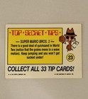Vintage 1989 Topps Nintendo Super Mario Bros  2 Game Tip Sticker Card 23