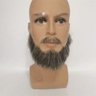 Fake Beard Full Hand Weaving Fake Beard Men s No Trace 100  Real Hair Movie Prop
