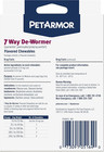 Petarmor 7 Way De-wormer For Dogs  Oral Treatment For Tapeworm  Roundworm   Hook