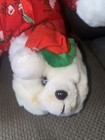 2 Vintage 21    Cuddle Wit Christmas Hat White Teddy Bear Stuffed Plush