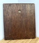 Vintage Hand Crafted Citrus Plant Enamel On Copper On Wood Art Plaque