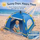 Pop-up Baby Beach Tent  Upf 50  Sun Shelter For Infants   Toddlers   Easy-open D