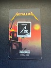 Metallica M72 World Tour Bologena Italy 2 Fan Card New And Unused Venue Card