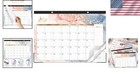 Elegant 2026-2027 Desk   Wall Calendar - 18   12  x17   With Large Blocks