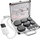 10 Pcs Basalt Hot Stones Massage Set With Temperature Adjustment-hot Stones M   