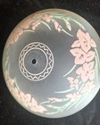 Vintage Art Deco Hand Painted Glass Flush Mount Ceiling Light Fixture Shade