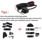 Zhuotop Heavy Duty Handlebar Control Line Winch Rocker Switch Black 