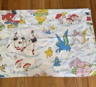 Vintage Disney Fantasia Twin Flat Sheet Mickey Mouse Centaurette Hard To Find
