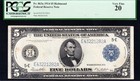 Very Nice Bold   Crisp Vf 1914  5 Richmond Federal Reserve Note  Pcgs 20  21282a