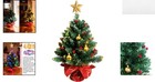 Artificial 24-inch Christmas Tree With Led Lights   Ornaments For Cozy Spaces