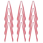 Carlisle Foodservice Carly Tongs 11 75  Red  pack Of 12 