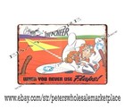 Wwii Airplane Pilot Safety They Cheer Never Use Flaps Tin Sign  Wall Art