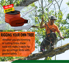 Arborist Throw Line Kit Ultra Slick 100  Polyester Rope With Weighted Throw Bag