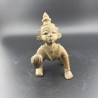Indian Antique Bronze Balakrishna Deity Circa Early 1900   s