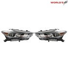 Headlights For Nissan Maxima S Sl Sv  2016-2018  Halogen W  Led Drl Black Rh lh