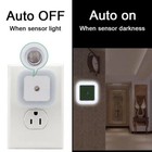 Plug-in Led Night Lights Lamp Auto Sensor Control Hallway Kitchen Bathroom