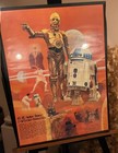Grt Collection Of 3 Authentic 1977 Star Wars Posters In Frames  Grt Condition 