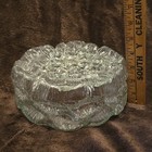Vintage Glass Flush Mount Ceiling Light 7 5    Mid Century Fixture Flower Chunky 