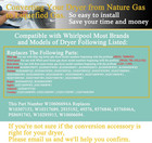 W10606694a Lp Conversion Kit For Whirlpool Gas Dryer  Propane Orifice Compare Wi