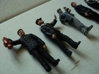 Five  5  Plastic   Metal  o  Scale Railroad Personnel Figures - Nicely Painted 
