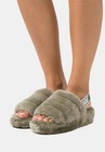 Women s Shoes Ugg Fluff Yeah Slide Sheepskin Slipper Sandals 1095119 Burnt Olive