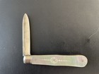 Vintage Mother Of Pearl 925 Silver Folding Knife Sheffield England Crown Lion Jf