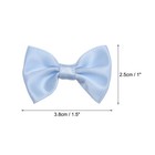 30pcs Light Blue Bow Ties 1 5 x1  Mini Bowknot For Little Satin Bows