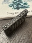 Vintage  Tiffany   Co  Sterling Fluid Basket Weave Lighter