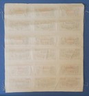 1 Gold Mark Silk Notgeld 1921 Bielefeld  Germany 9 Note Uncut Sheet