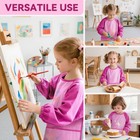 Toddler Paint Smock Painting Apron With Long Sleeve And 3 Pockets For Age 2-6