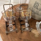 Vtg B   O Railroad Glass Ashtray Champagne Glasses And Jug