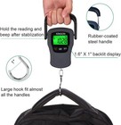 Digital Hanging Luggage Scale With Comfortable Handle And Large Hook  Grey 