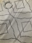 Threadhouse Decorative Window Panels Metal Grommets Gray Diamond 37 Inch X 84 