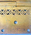 2 Antique Original Russel   Erwin Ornate Victorian Bronze Door Hinges Pat  1884