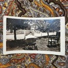 Vtg 1920s Snapshot Photo Antique Baby Portrait Baby Carriage Outdoor