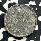 1891 Canada 10 Cents Lot jm9937 Silver  Scarce  Nice Details  Rim Hit