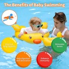 Baby Swimming Float Inflatable Swim Ring With Safety Bottom Swimming Pool  ye   